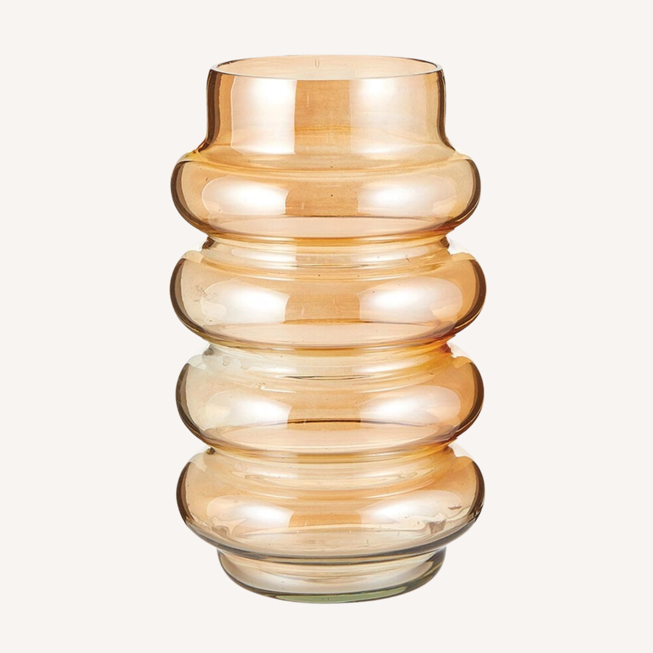 Gold Luster Glass Vase