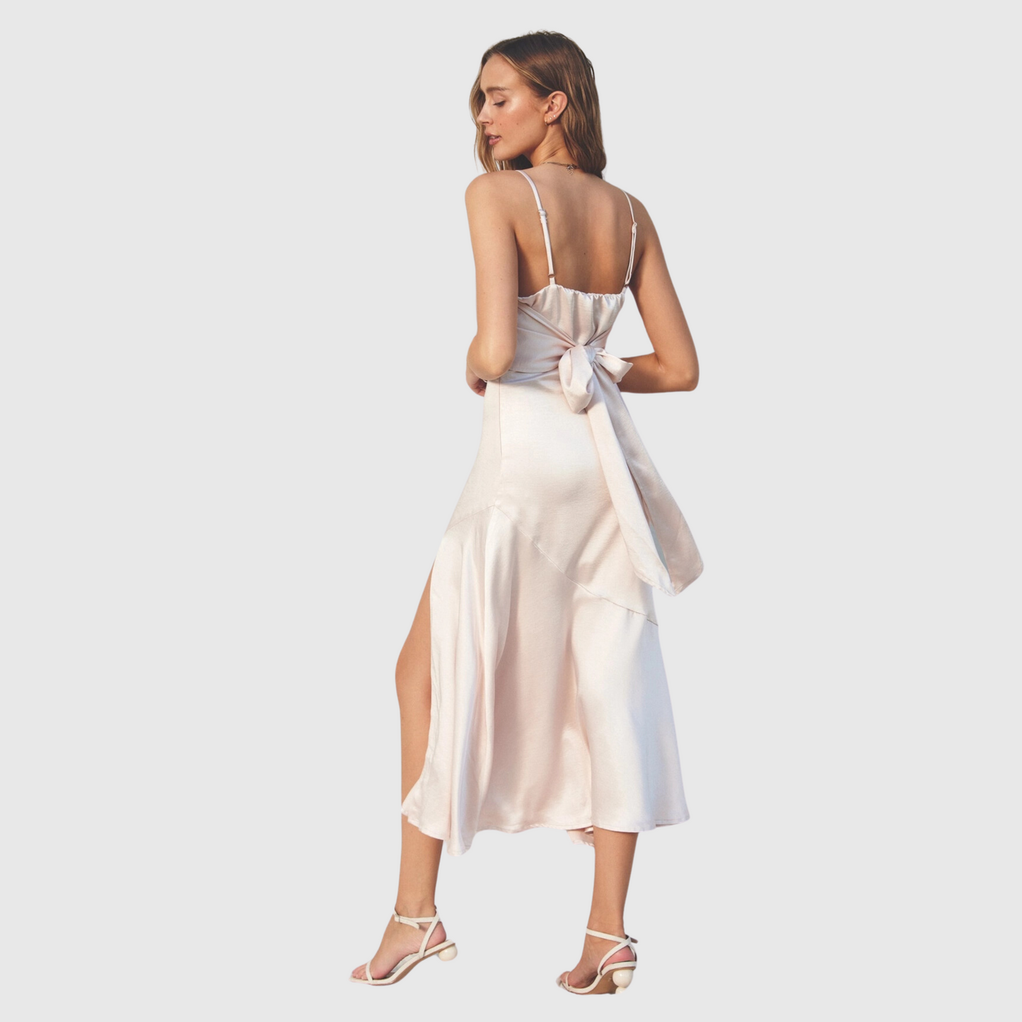 Tie Back Midi Dress
