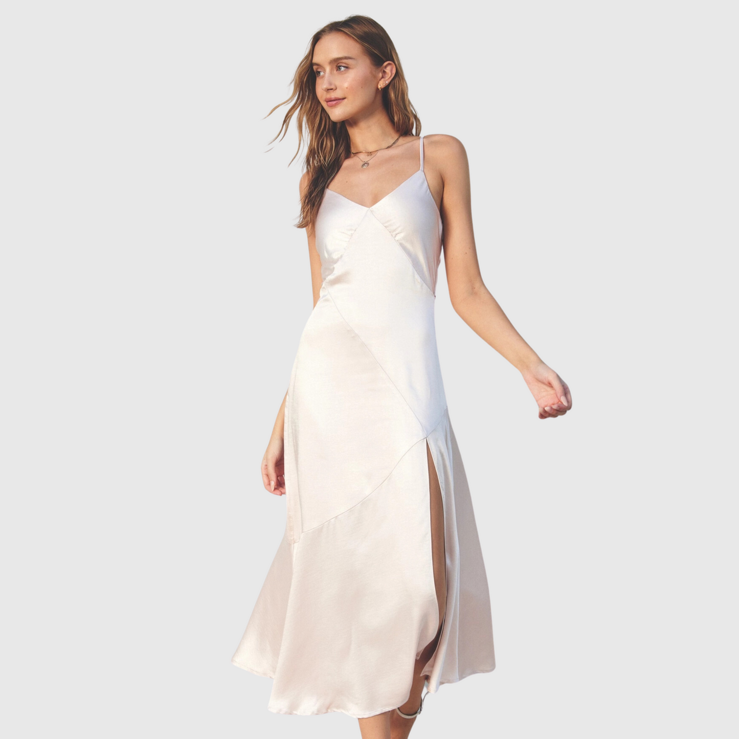 Tie Back Midi Dress