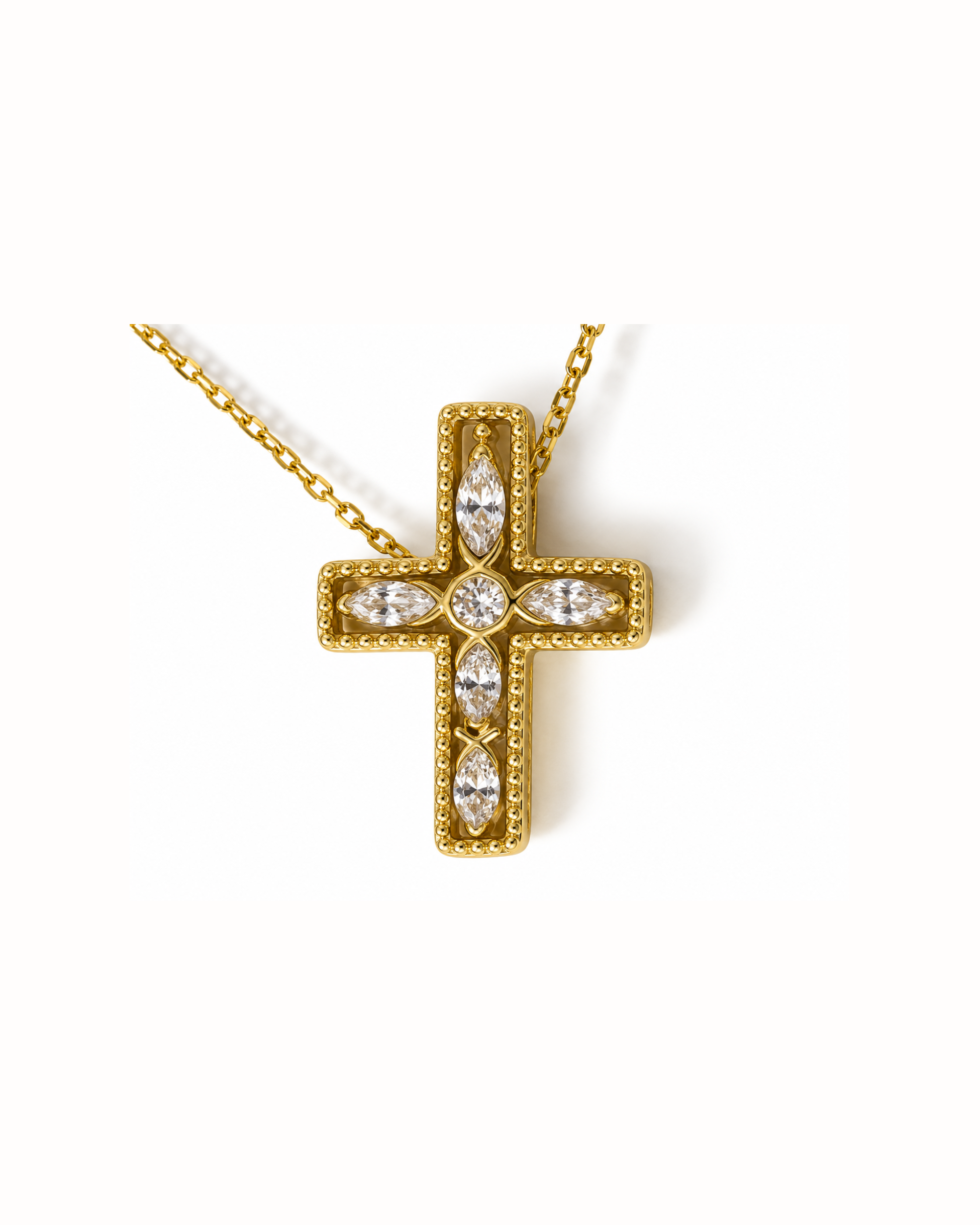 Double Cross Necklace