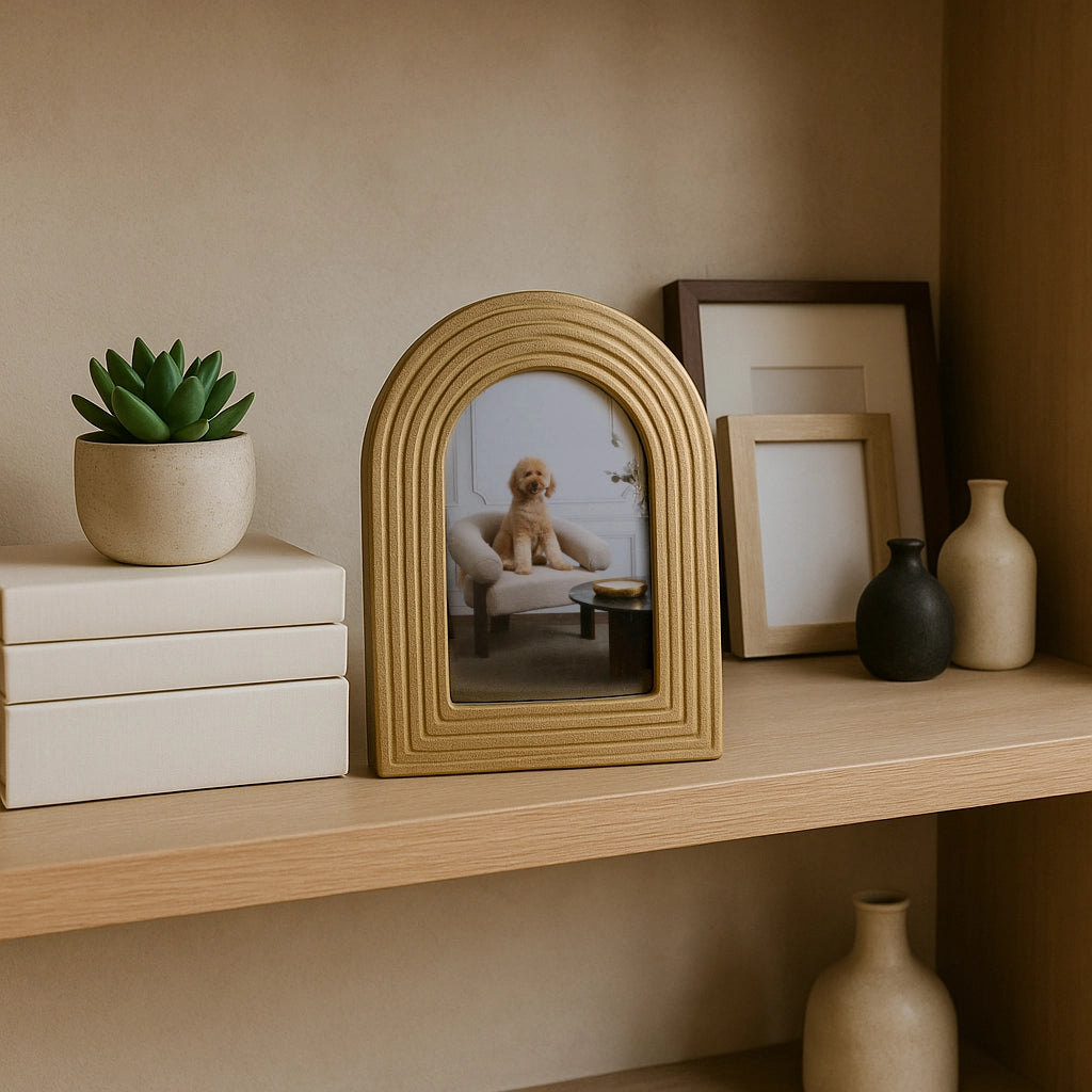 Photo Frame - Gold Polyresin Timeless Arches, 4x6 in.