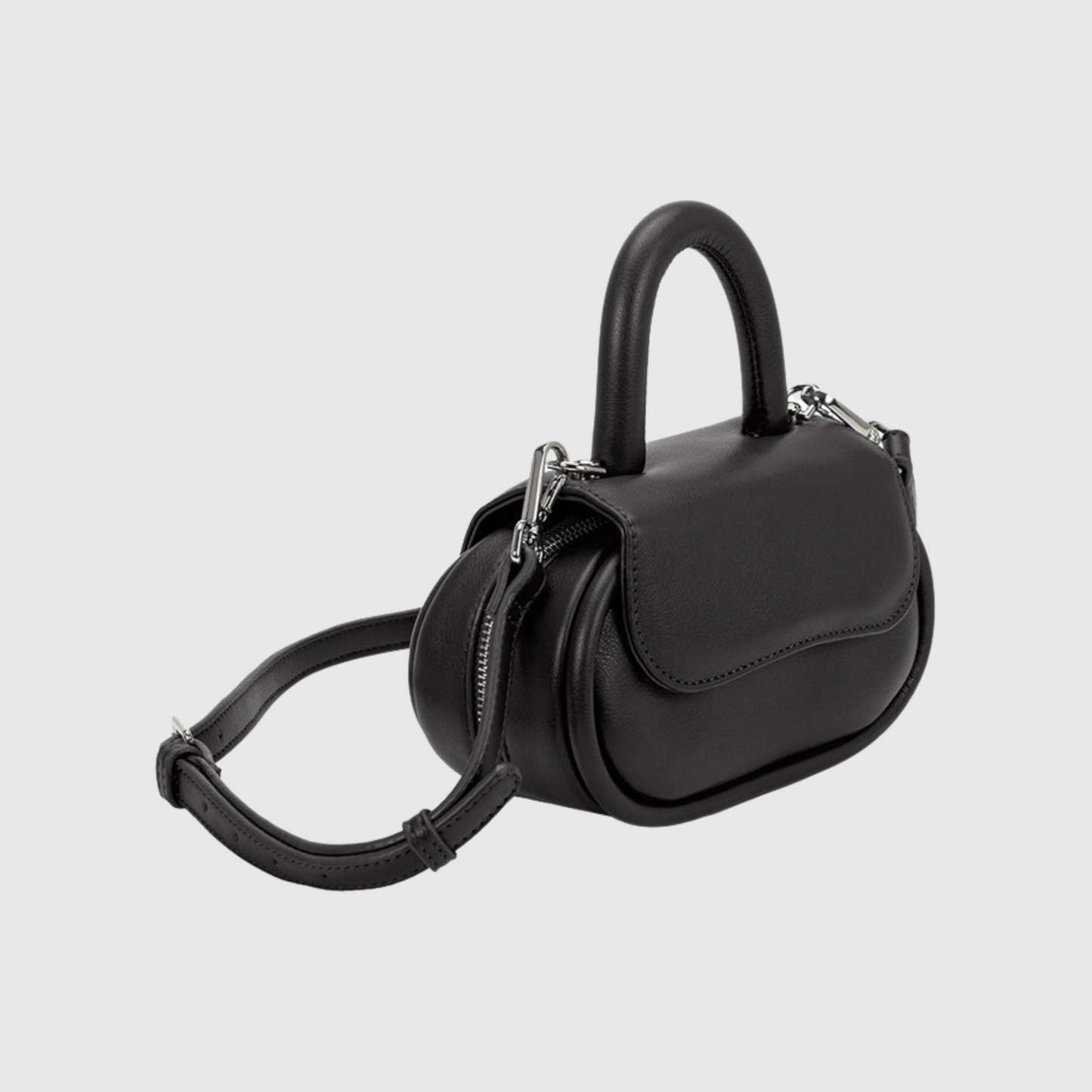 Cici Black Recycled Vegan Crossbody Bag