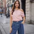 One Side Shoulder Top