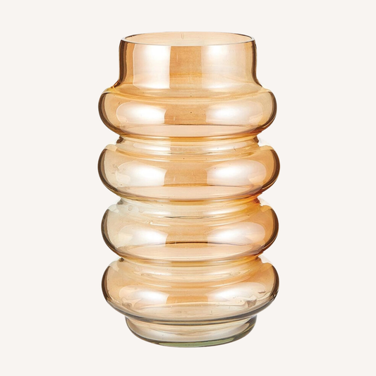 Gold Luster Glass Vase