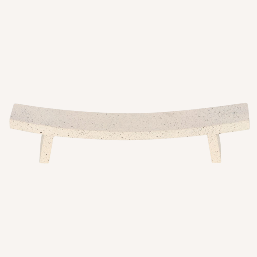 Modern Minimalist Cream Speckle Incense Ash Catcher