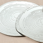 Tree Rings Steel Coasters - Set of 5