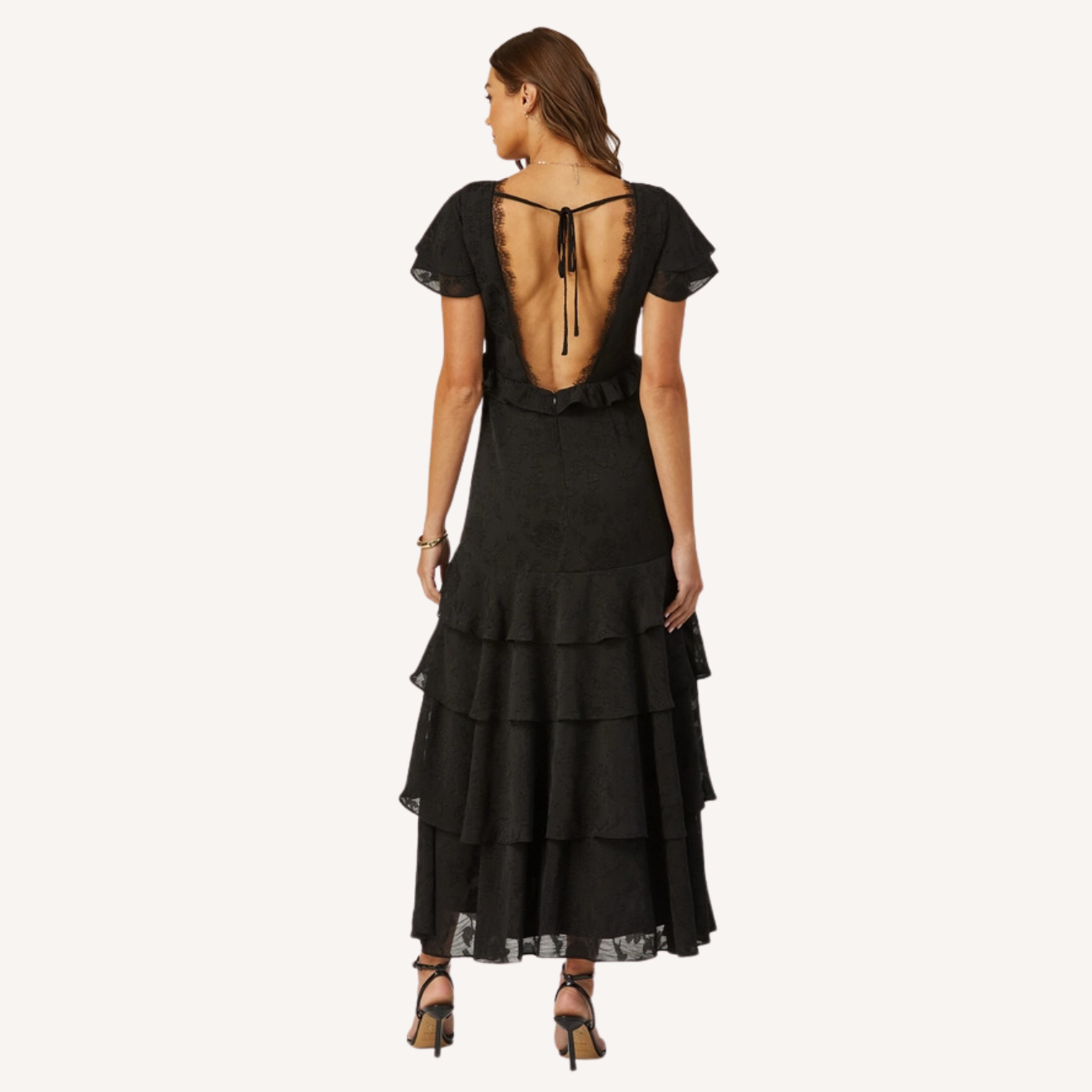 Aubrey Tiered Burnout Maxi Dress