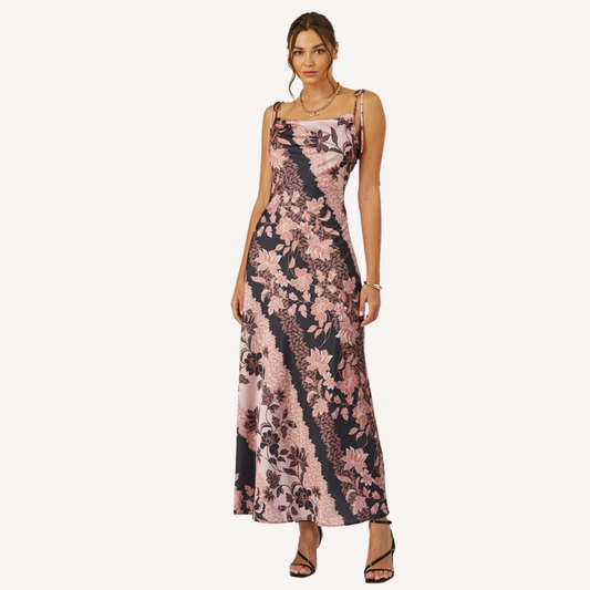 Hendri Cowl Neck Maxi Dress