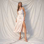 Tie-back Midi Dress