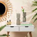 Elle Fluted Vase Smoke
