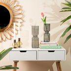 Elle Fluted Vase Smoke