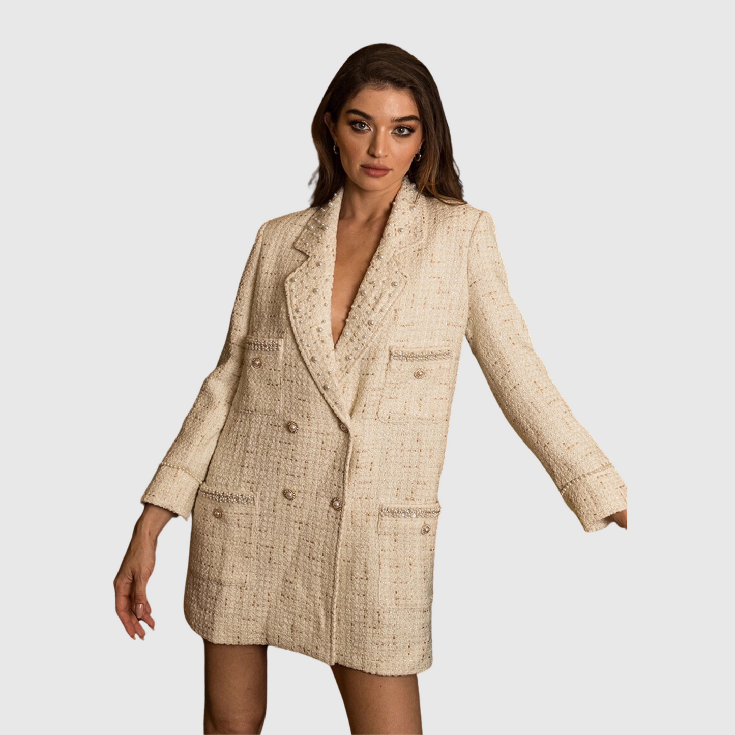 Pearl Tweed Blazer