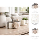 Decorative Figurine - Multicolor Marble Camera Shape, 5 in.