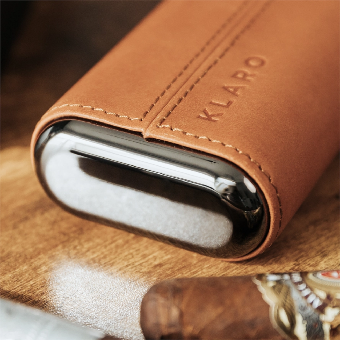 Premium 3-Cigar Travel Case