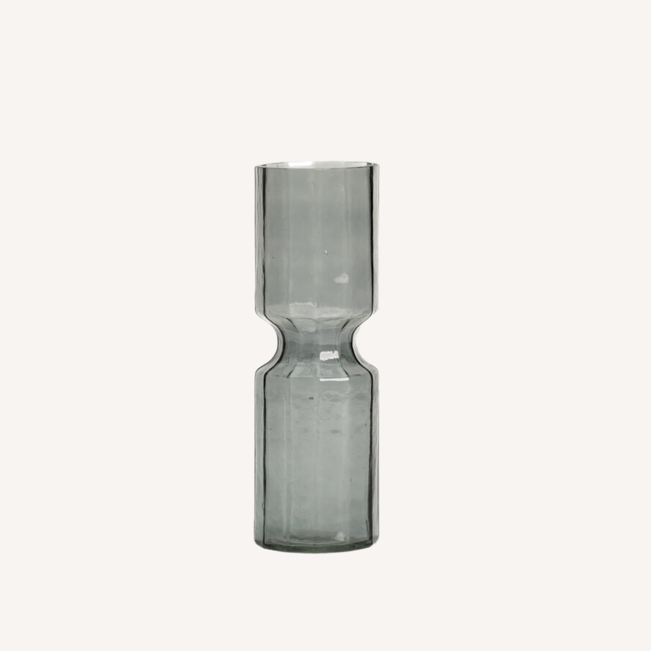 Elle Fluted Vase Smoke