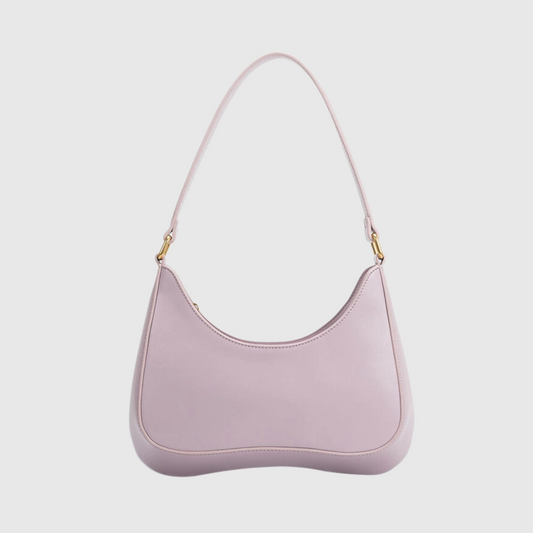 Yvonne Recycled Vegan Shoulder Bag in Lilac