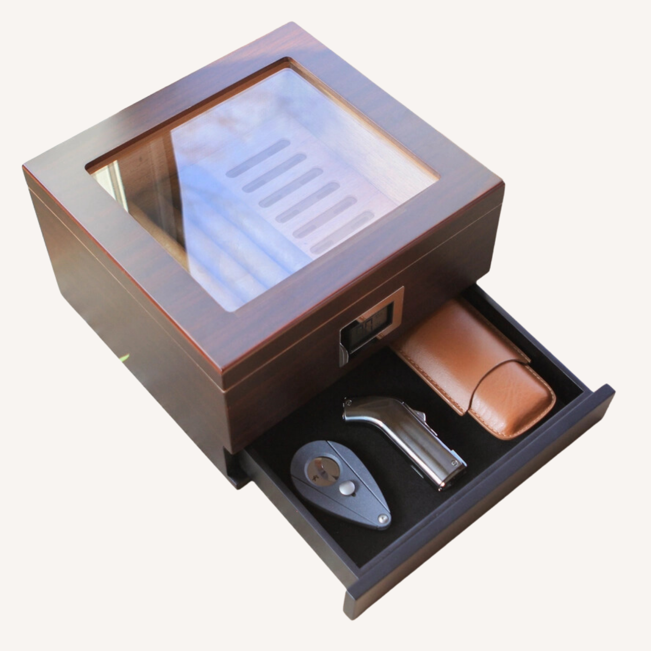 Renzo Glass Top Humidor