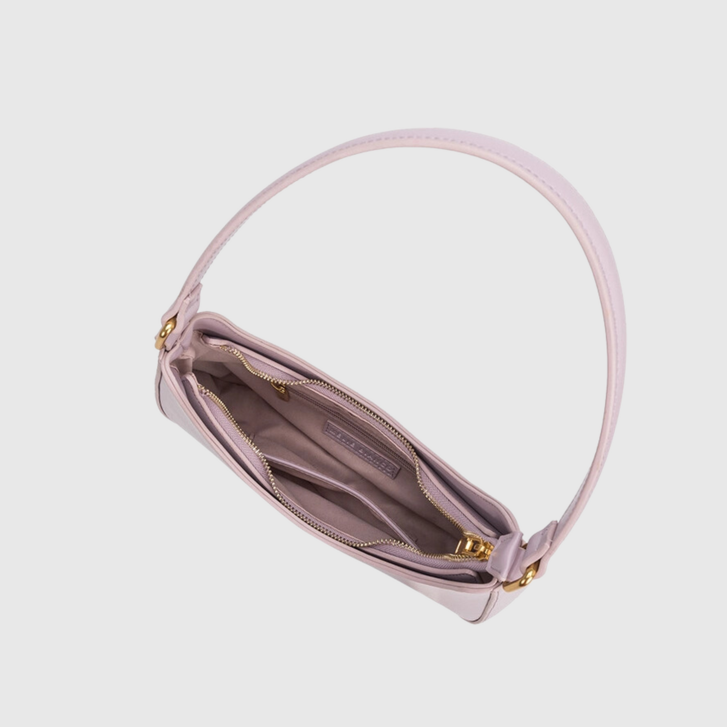 Yvonne Recycled Vegan Shoulder Bag in Lilac