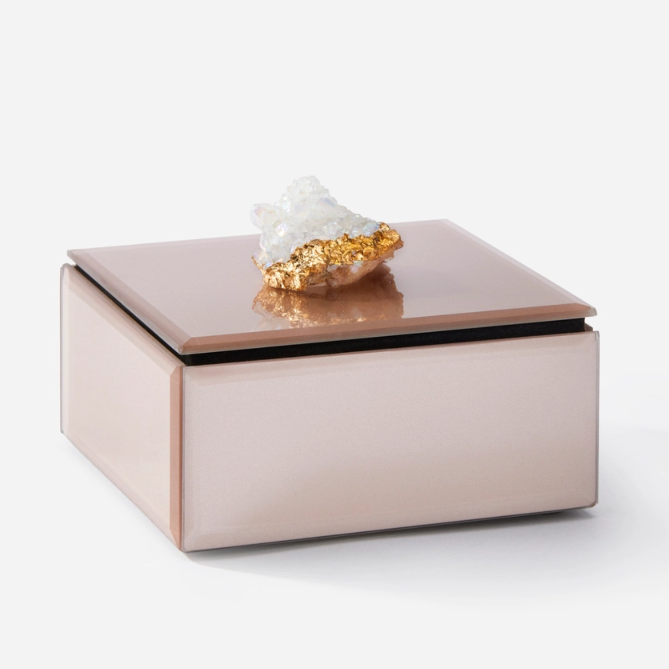 Rose Gold & Agate Jewelry Box