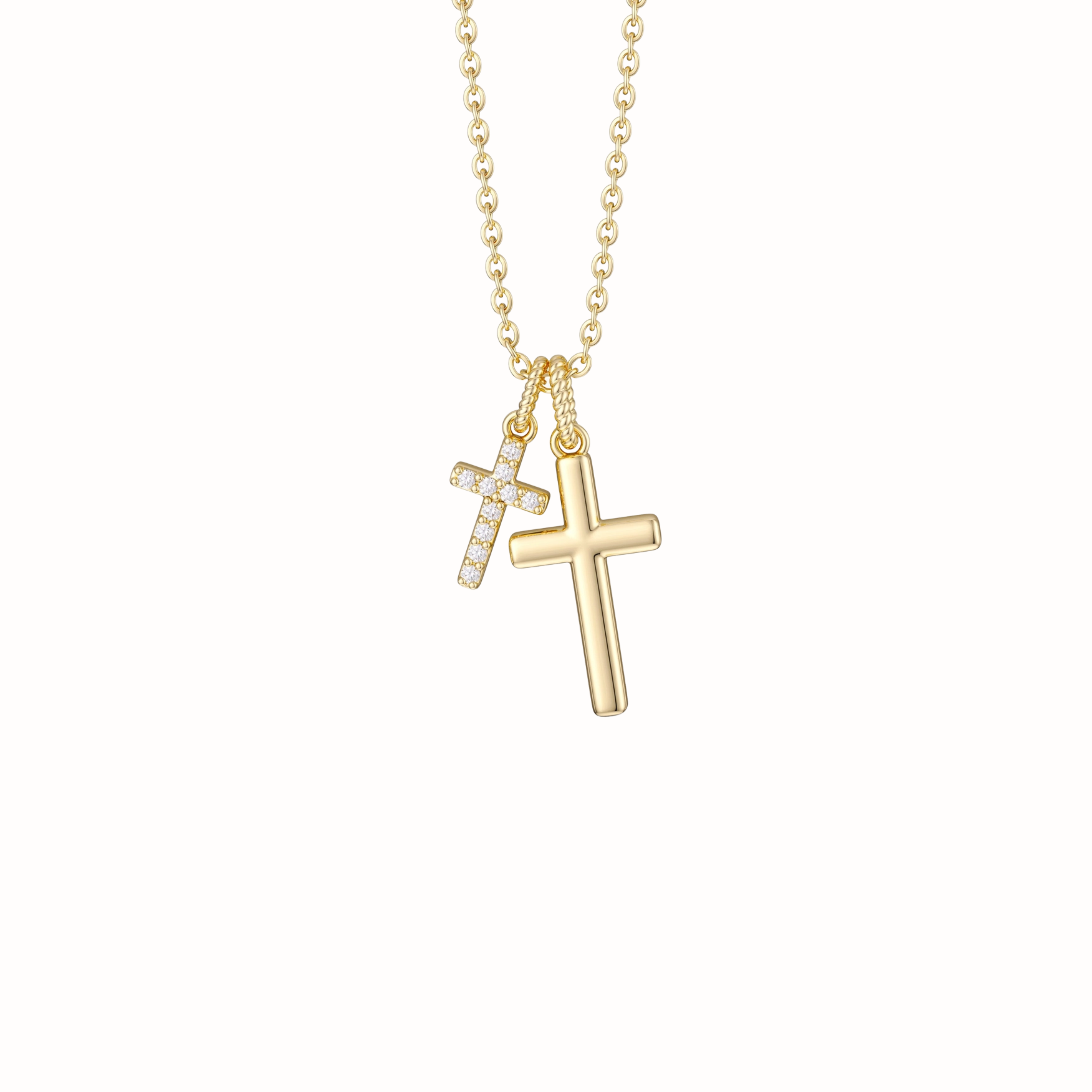Dual Cross Harmony Necklace