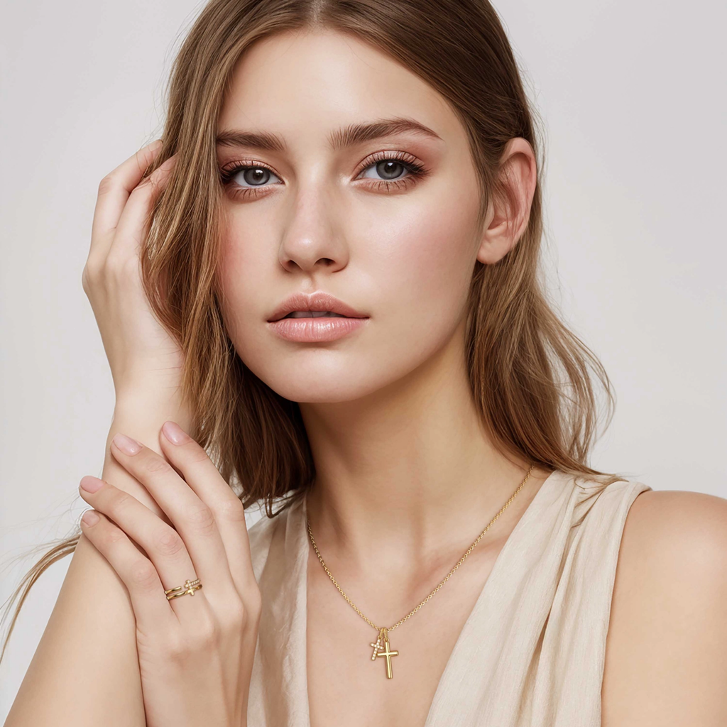 Dual Cross Harmony Necklace