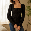 Winnie Flax-Linen Button-Up Top