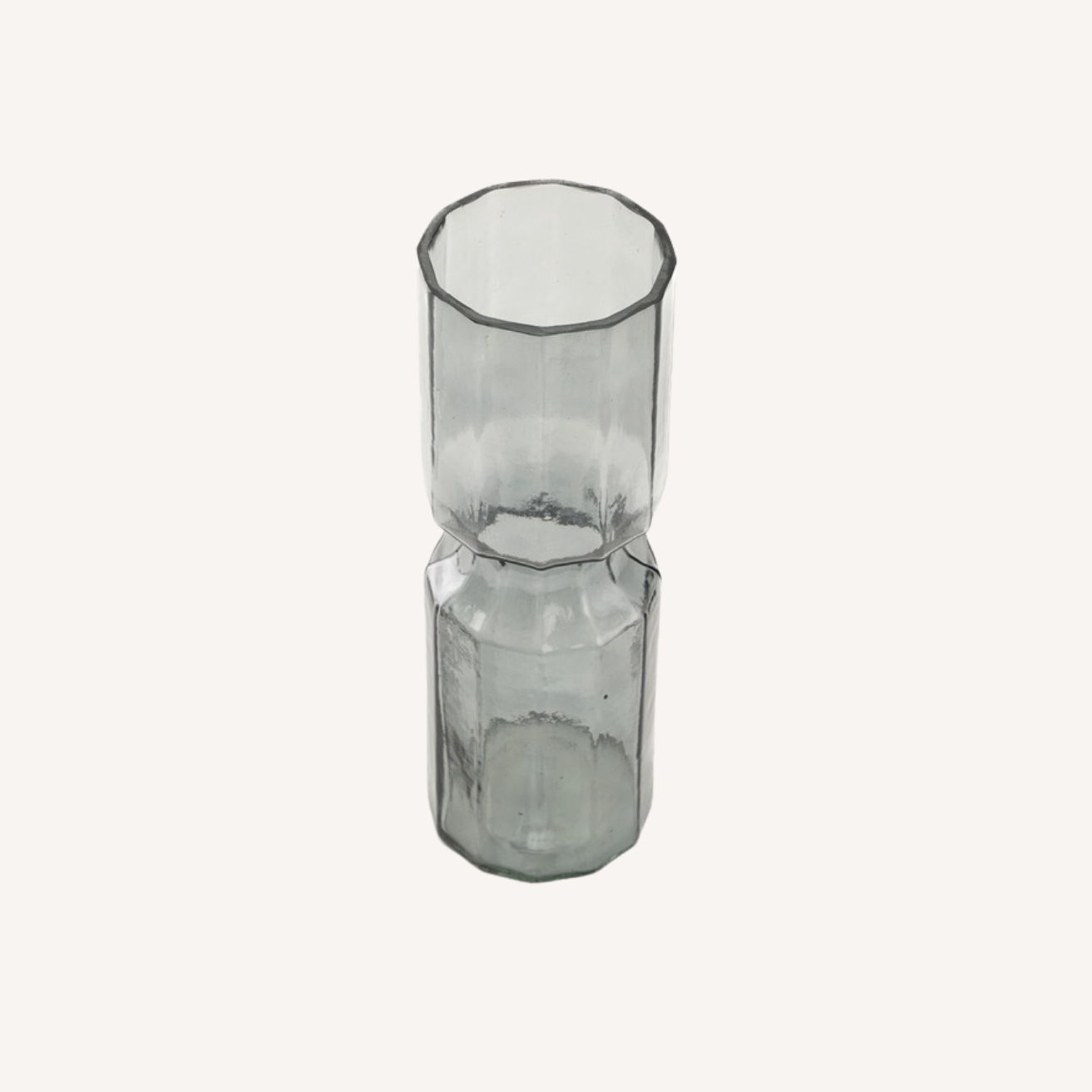 Elle Fluted Vase Smoke