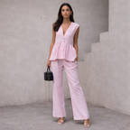 Sleeveless Tank Top and Pant Set