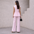 Sleeveless Tank Top and Pant Set