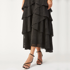 Aubrey Tiered Burnout Maxi Dress