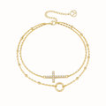 Gold Layered Cross Bracelet