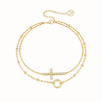 Gold Layered Cross Bracelet