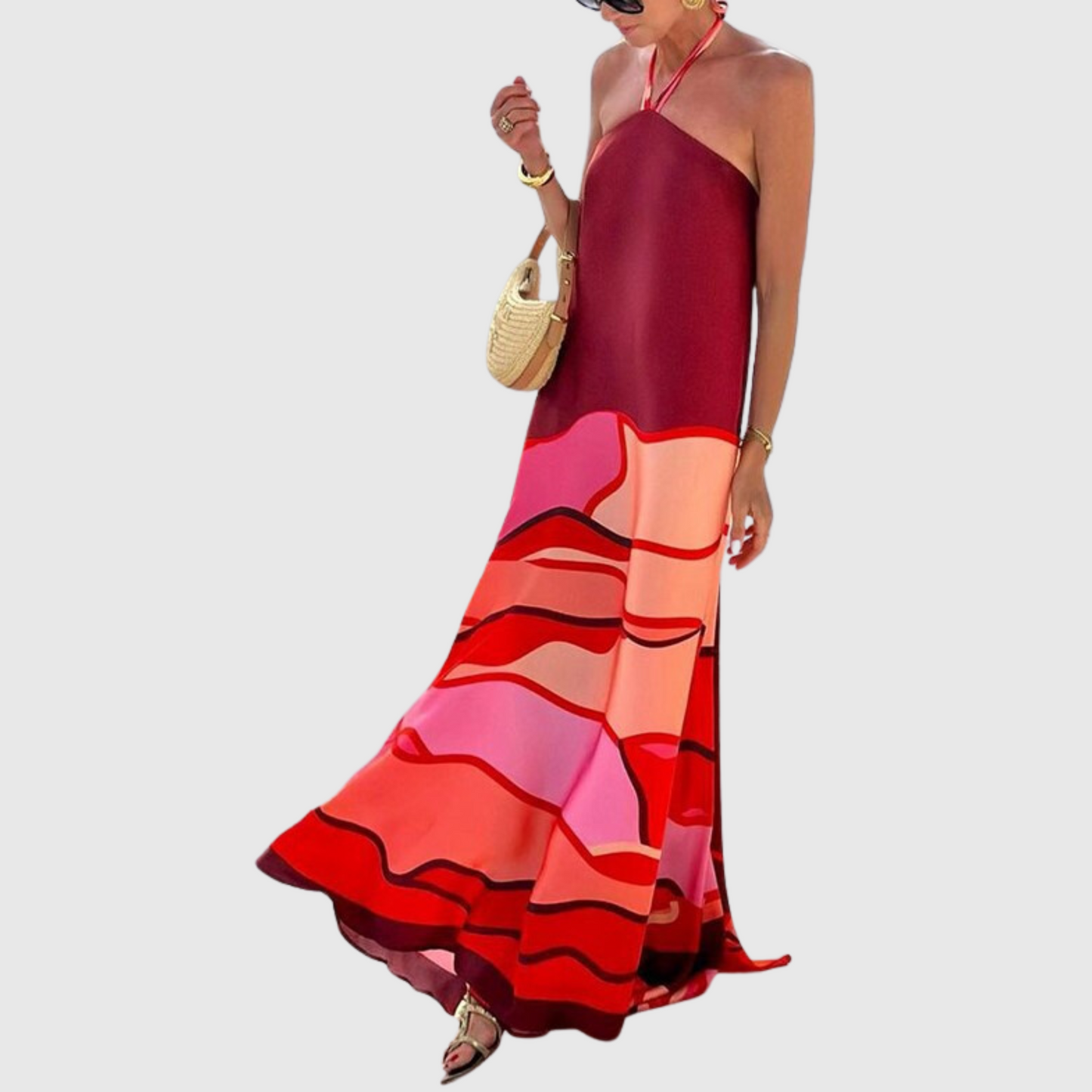 Halterneck Backless Dress