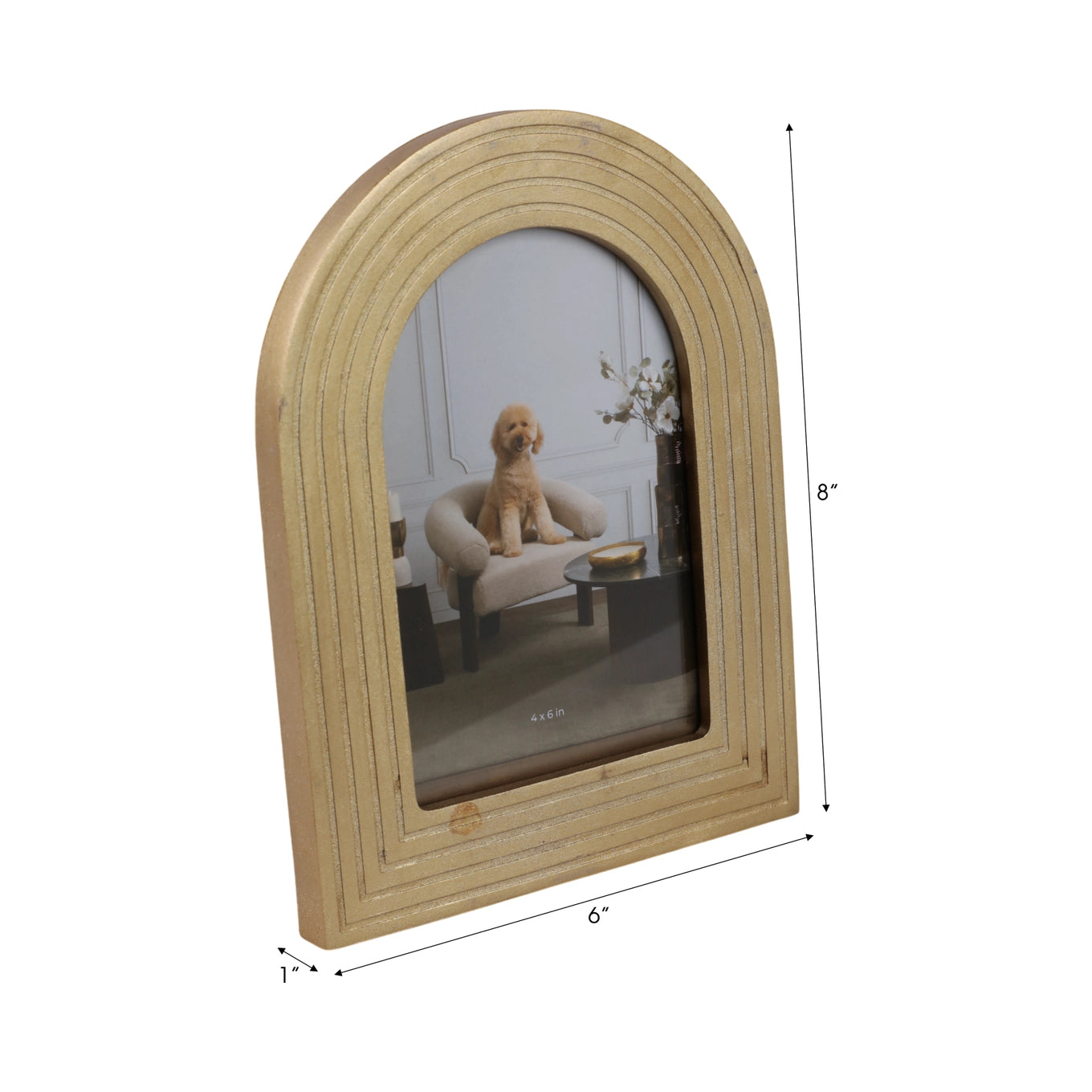 Photo Frame - Gold Polyresin Timeless Arches, 4x6 in.