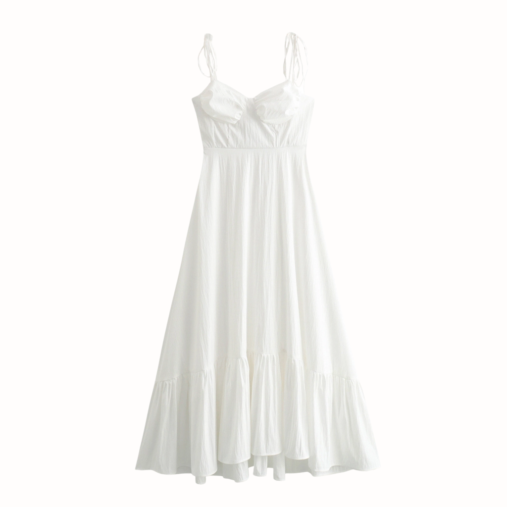 Ruffled Tiered Spaghetti Straps Dress