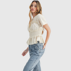 Combo Peplum Top