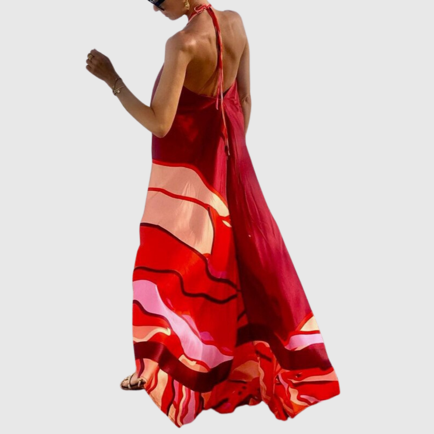 Halterneck Backless Dress