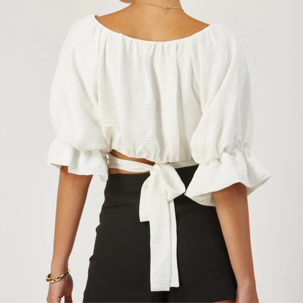 Remi Bubble Top with Back Tie