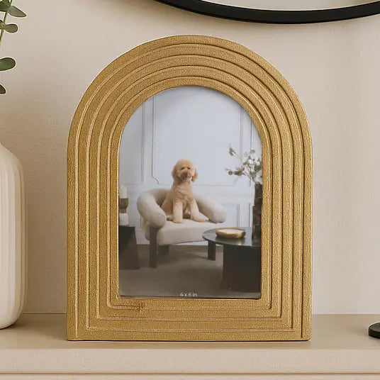 Photo Frame - Gold Polyresin Timeless Arches, 4x6 in.