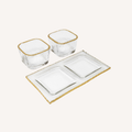 Bowl Relish Dish on Tray - 2 set