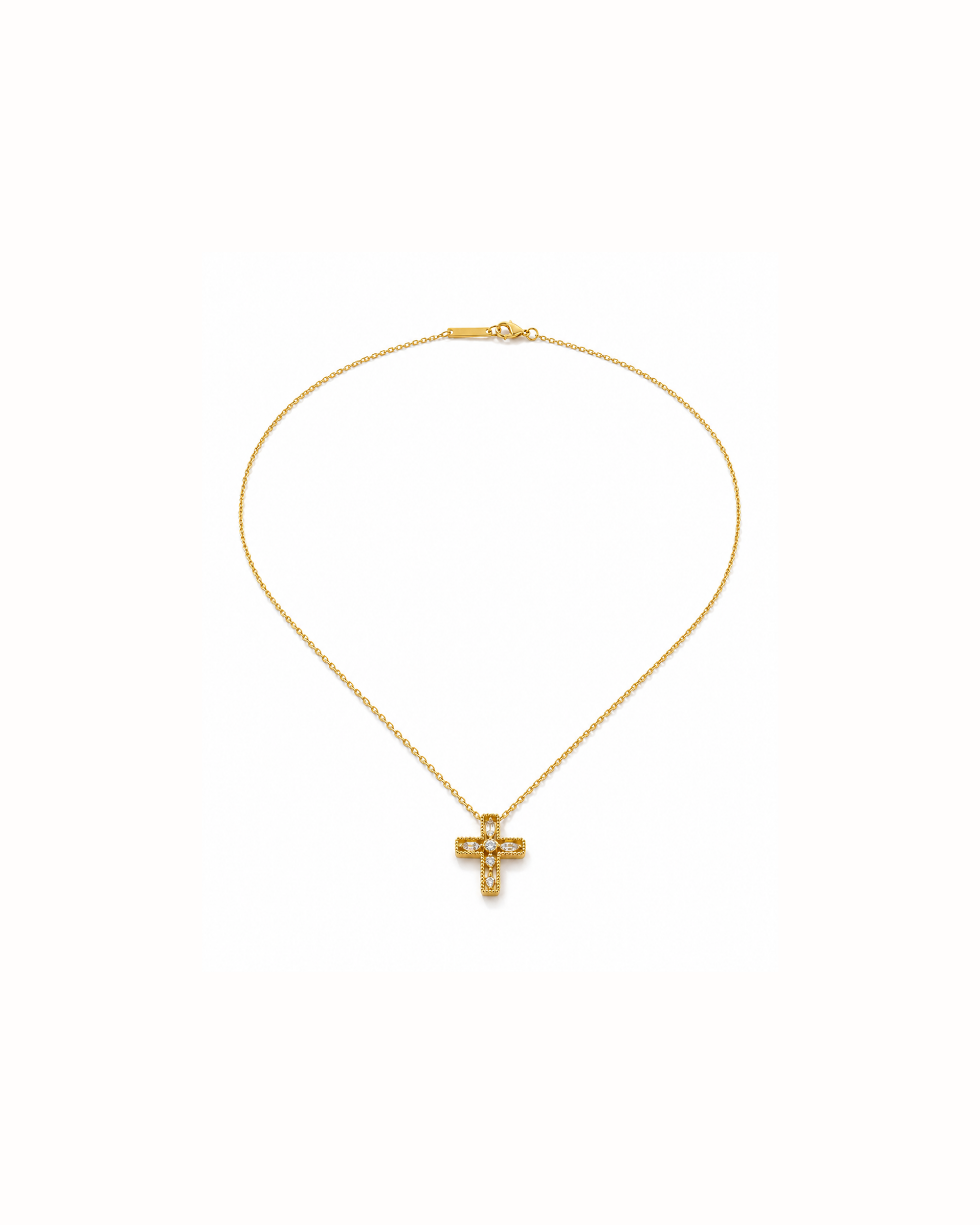 Double Cross Necklace