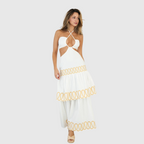 Cut-Out Halter Maxi Dress