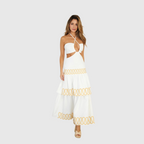Cut-Out Halter Maxi Dress
