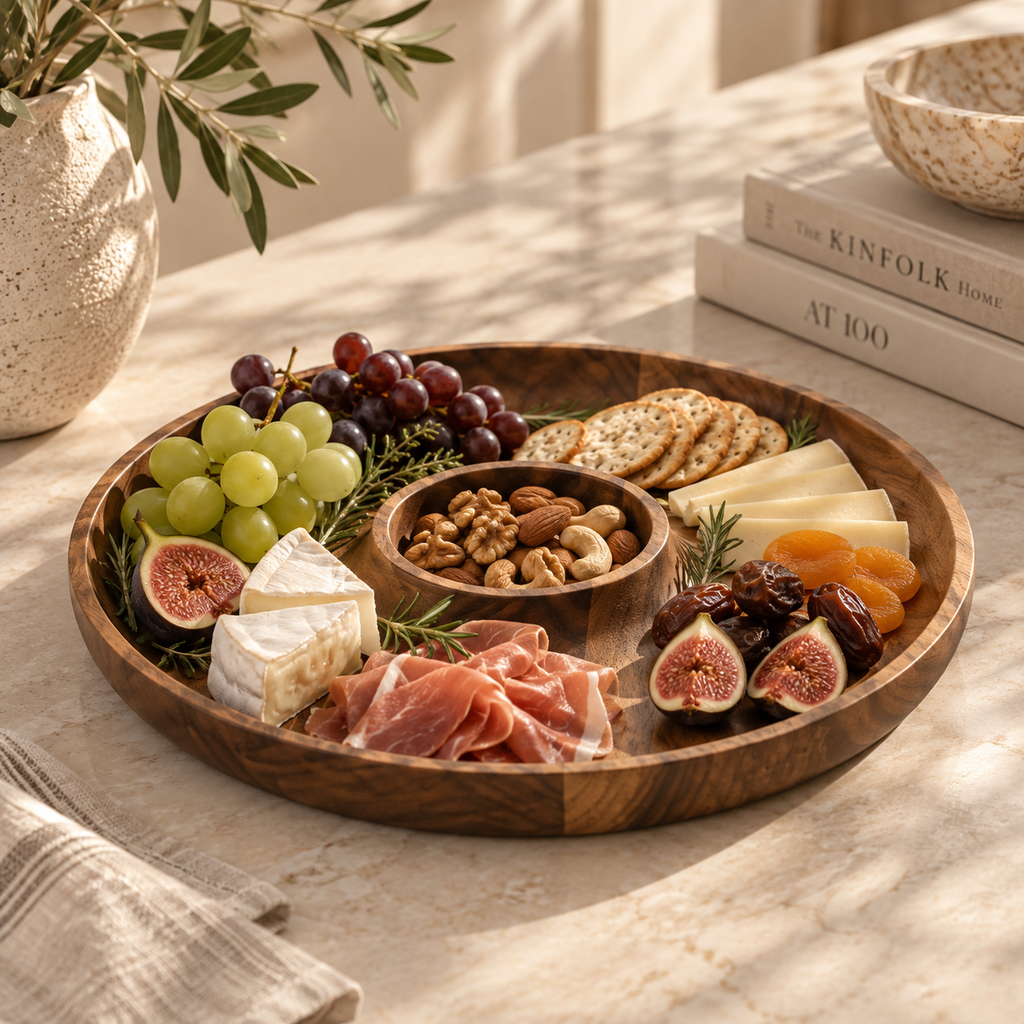 Acacia Wood Chip/Dip Tray