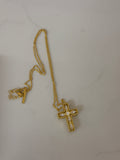 Double Cross Necklace