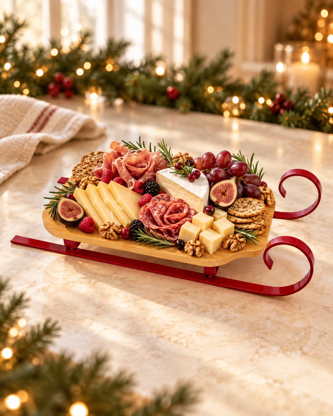 Sleigh Cheese/Cutting Board