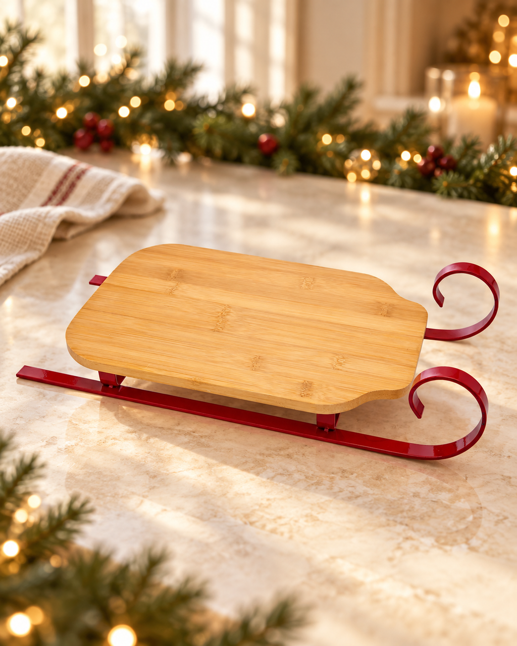Sleigh Cheese/Cutting Board