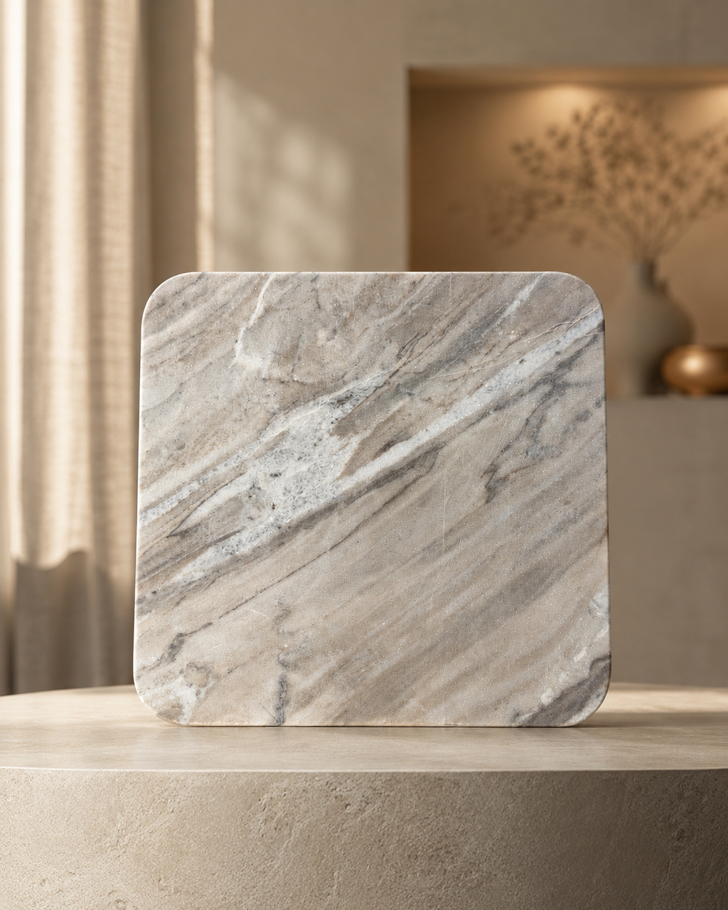 Squared Marble Tray