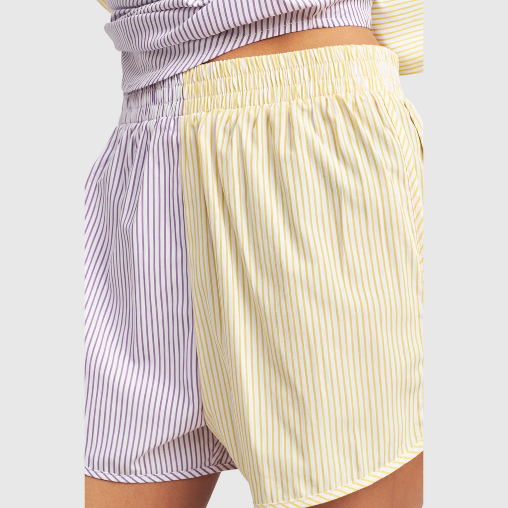 Color Block Boyfriend Short