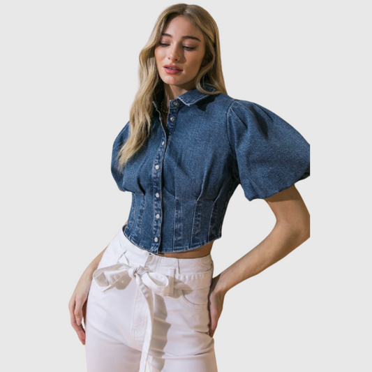 Denim Crop Top